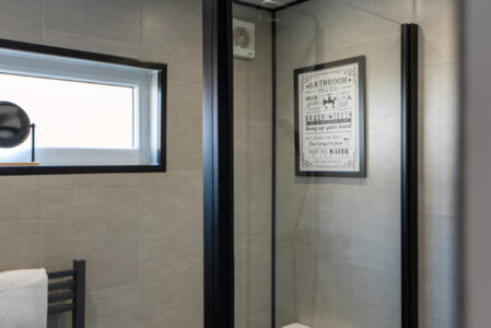modern fully equipped shower room